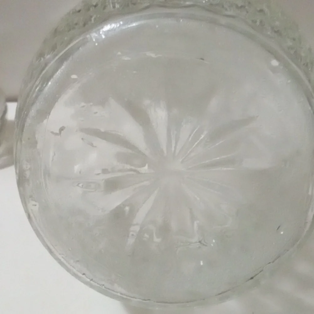 vintage Elegant Clear Glass Crown Royal Decanter